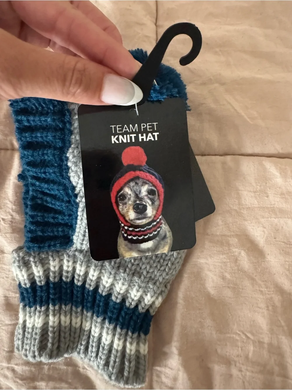 NFL Team Pet Knit Hat - Teal, Gray & Navy